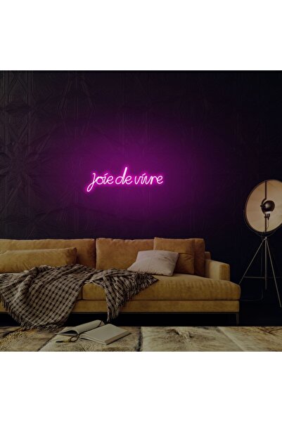 neon graph - Joie De Vivre - Led Dekoratif Duvar Aydınlatması Neon Duvar Yazı...