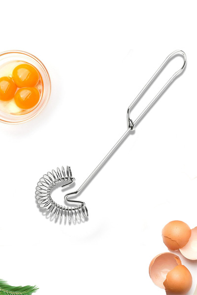 Beatitude 1Pc Stainless Steel Egg Whisk Milk Frother Kitchen Utensils Potato Masher Coffee Beater