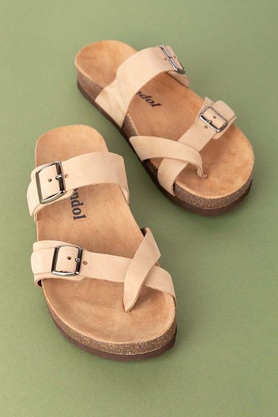 Gondol Genuine Leather Women's Slippers - Daily Flip Flops, Usl.2442