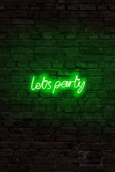 neon graph - Lets Party - Led Dekoratif Duvar Aydınlatması Neon Duvar Yazısı ...