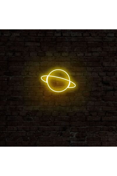 neon graph - Saturn - Led Dekoratif Duvar Aydınlatması Neon Duvar Yazısı Sihi...