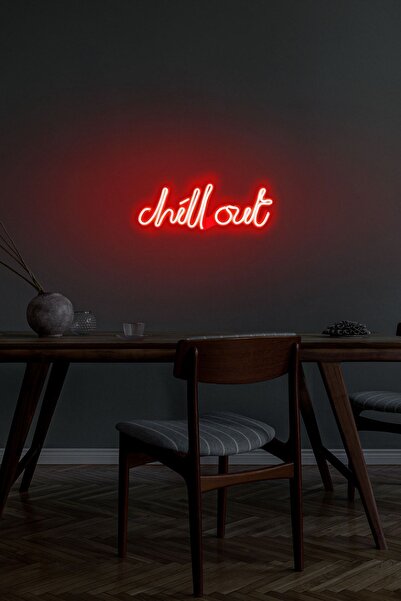 neon graph - Chill Out - Led Dekoratif Duvar Aydınlatması Neon Duvar Yazısı S...
