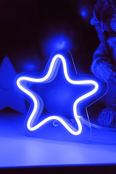 vinyuup Çocuk Odası Için Masaüstü Küçük Yıldız Şeklinde Neon Led Işıklı Tablo...