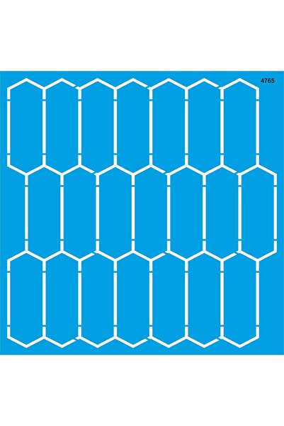 StencilSepeti قالب رسم استنسل على شكل قرص العسل 40x40 سم