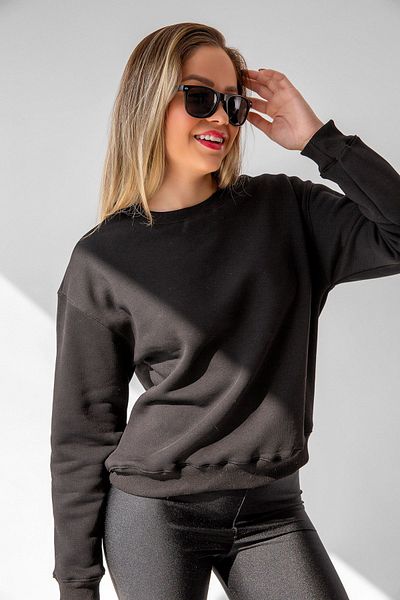 la & vetta Hanorac oversize negru relaxat