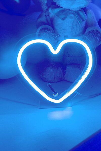 vinyuup Çocuk Odası Için Masaüstü Küçük Kalp Şeklinde Neon Led Işıklı Tablo 1...
