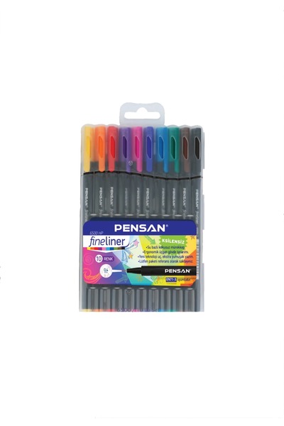 Pensan fineliner 6500 10lu ince uç yeni ürün