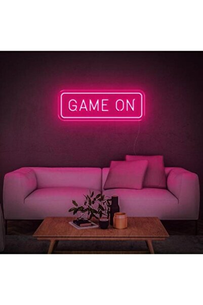 HYL Neon Led Işıklı Game On Yazısı