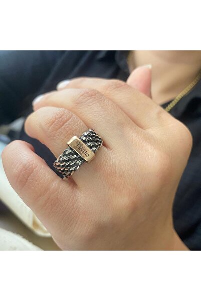 simurg jewellery 925 Ayar İsimli Gümüş Örme Yüzük