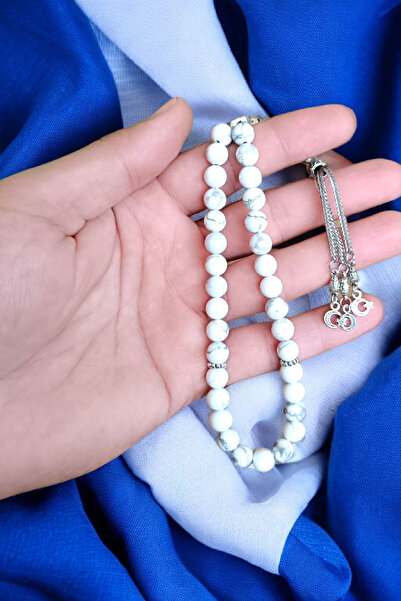 MGA DOĞAL TAŞ Mărgele de rugăciune din Howlite de 33 de piese cu pietre natur...
