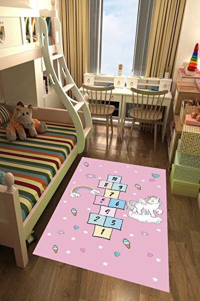 YTR HOME Dijital Baskı Yıkanabilir Kaymaz Taban Dekoratif Salon Mutfak Halısı...