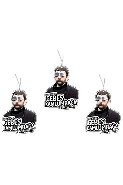 Jethızında 3'lü Set Bana Anlat Gebeş Kaplumbağa Tasarımlı Dekoratif Oto Kokusu