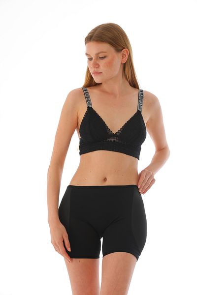LOHOUSE Corset pentru pantaloni scurți pentru femei Black Shaper - Suport lateral