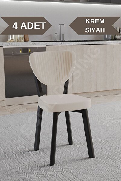 FAYMEND 4 Adet Elma Model Mutfak Sandalyesi Salon Sandalyesi Yemek Sandalyesi Cafe Restaurant Sandalyesi