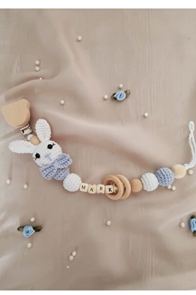 Anivex Isimli Emzik Zinciri Emzik Askısı Ahşap Emzik Zinciri