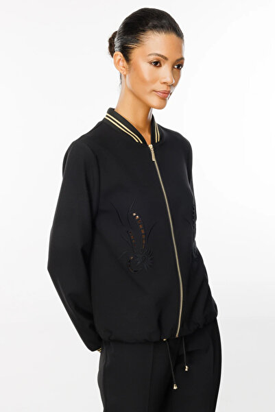 Ekol Black Zippered Jacket