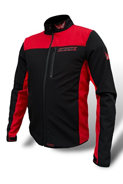 BERİK معطف Berik Force مقاوم للرياح ومقاوم للماء باللون الأحمر