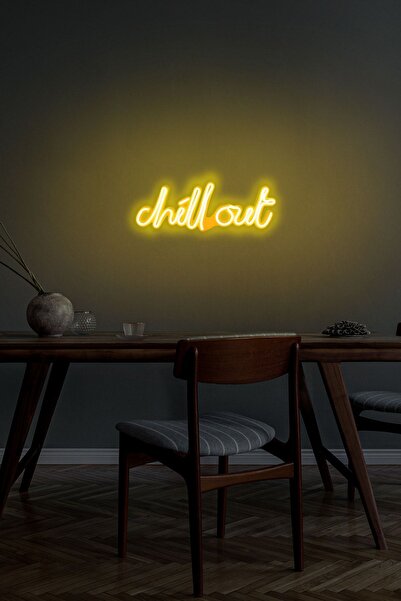 neon graph - Chill Out - Led Dekoratif Duvar Aydınlatması Neon Duvar Yazısı S...