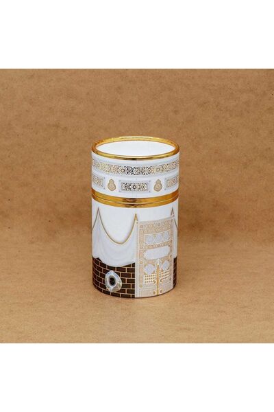 AYHANHOME Gift Dowry Kaaba Patterned Boxed Prayer Rug Prayer Beads Set