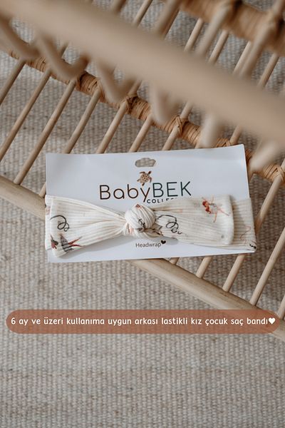 BABYBEK Bandă elastică de balerină cu model