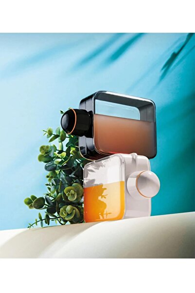 MİMOZA PARK Pinterest Çanta  İçi Yassı Su Matarası Suluk 450 ml ( Contalı Sız...