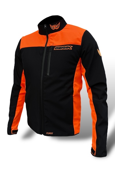 BERİK Berik Force Rüzgar Geçirmez Suya Dayanıklı Softshell Mont Turuncu