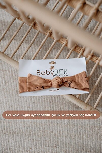 BABYBEK Bandă de păr cu model cu panglică