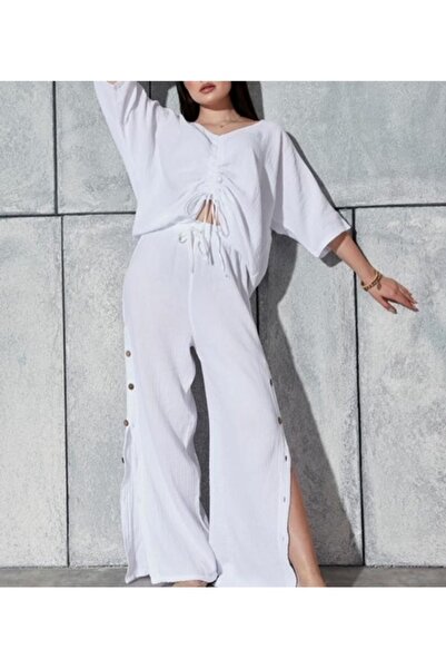 PHUTİ COLLECTION Muslin Lace Up Set