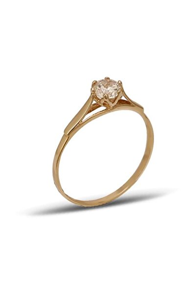 In Love Tektaş 14 Ayar Altın Yüzük