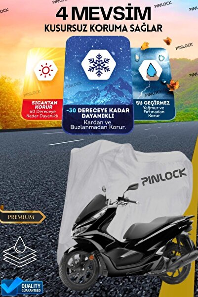 pinlock Honda Pcx (ARKA ÇANTA UYUMLU) Su Geçirmez Dayanıklı Motosiklet Branda...