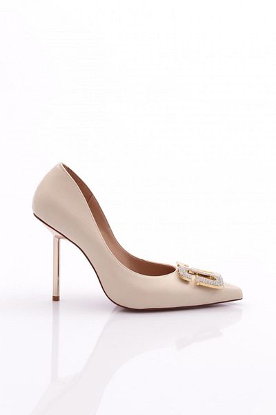 DGN Pantofi cu toc pentru femei de culoarea pielii - 56433557