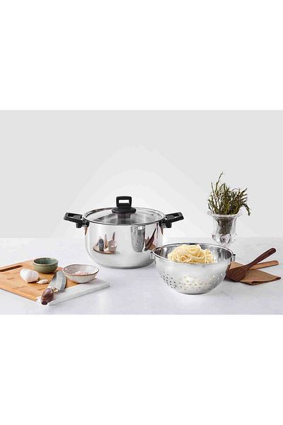 Karaca 24cm Induction Base Steel Pasta Pot - Mutfakaksever