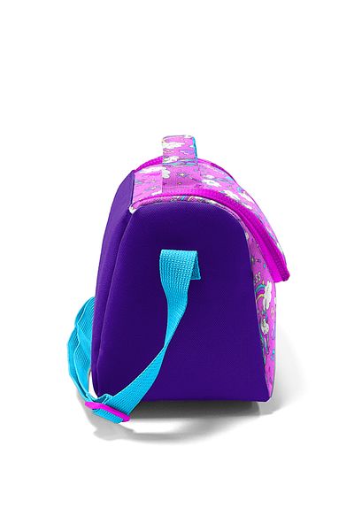 Coral High Thermo Purple Light Pink Unicorn Patterned Girl's Lunchbox
