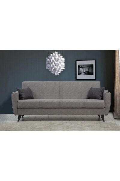 Minar Zaden Üçlü Koltuk-açık Gri 99