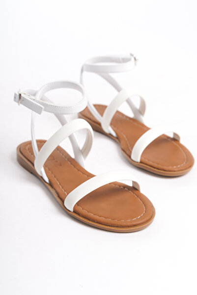 bakacstore Biele dámske denné sandále novej sezóny – lemovanie