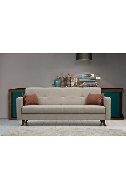 Minar Polya Üçlü Koltuk-bej 92