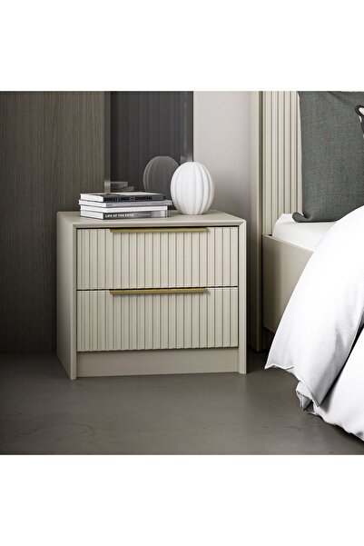 Minar Kale Luxe Soft 2çek Mebran Komodin-kumtaşı