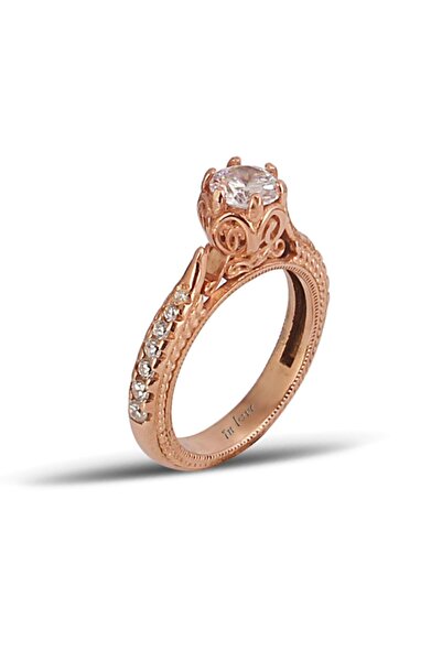 In Love Tektaş Gümüş Yüzük