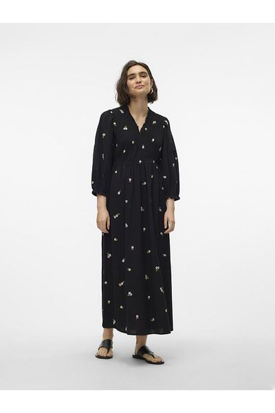 Vero Moda VMRUPA Langes Kleid - Bequeme Passform