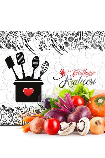 Decovetro 20x30 Cm Queen Patterned Glass Cutting Board