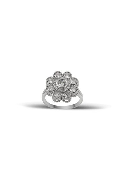 In Love Çiçek Motifli Kadın Yüzüğü Inlove Gümüş Yüzük