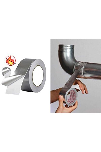 ÇEÇEN HOME 2 Adet Yanmaz Aliminyum Tamir Soba Boru Bandı ( 5 Metre Aliminyum ...