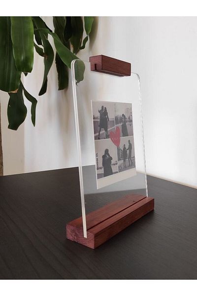 Limon Dekor Wooden Gift Decorative Photo Frame with Round Corners