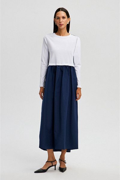 Touché Privé Long Pleated Skirt Eliise