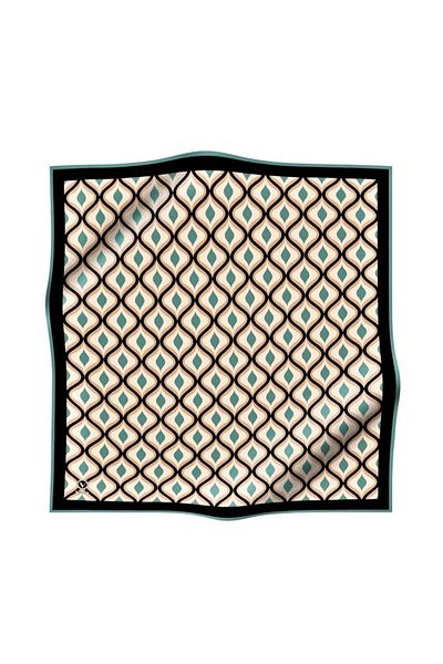 VİOLLA Φουλάρι Petrol Green Twill