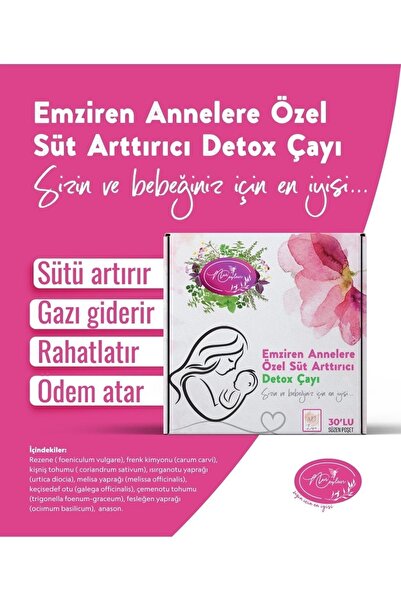 NURCEYLAN 60 KULLANIMLIK ANNE SÜTÜ ARTIRICI GAZ AZALTICI TOKSİN ATICI BİTKİ ÇAYI