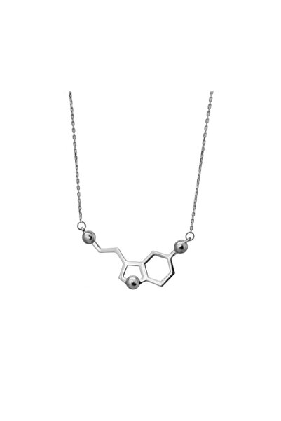 In Love Serotonin Mutluluk Hormonu Gümüş Kolye