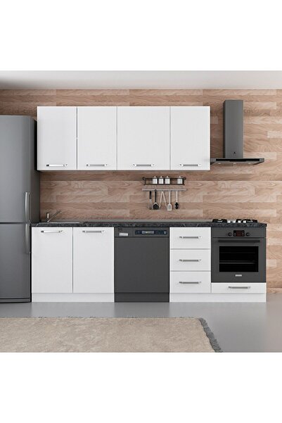 Minar 255 Cm Mutfak Dolabı Beyaz 255-b11