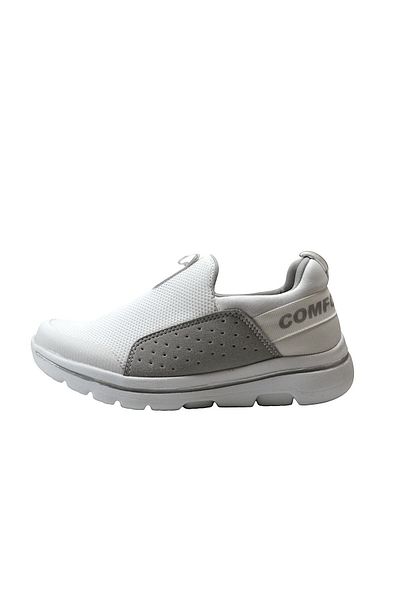 Onlo Ayakkabı BestofB-82 Pantofi casual din pânză cu talpă lejeră albă