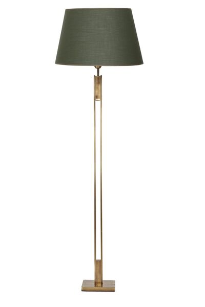 Vinner Memphis Antik Eskitme Kaplama Metal Lambader - Krom Haki